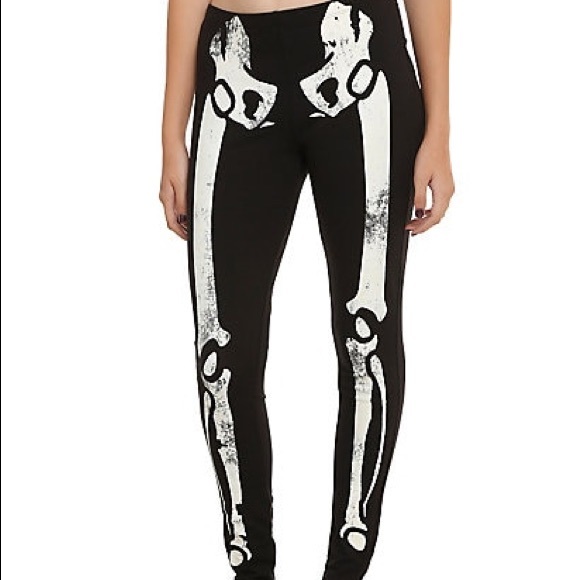 skeleton leggings hot topic